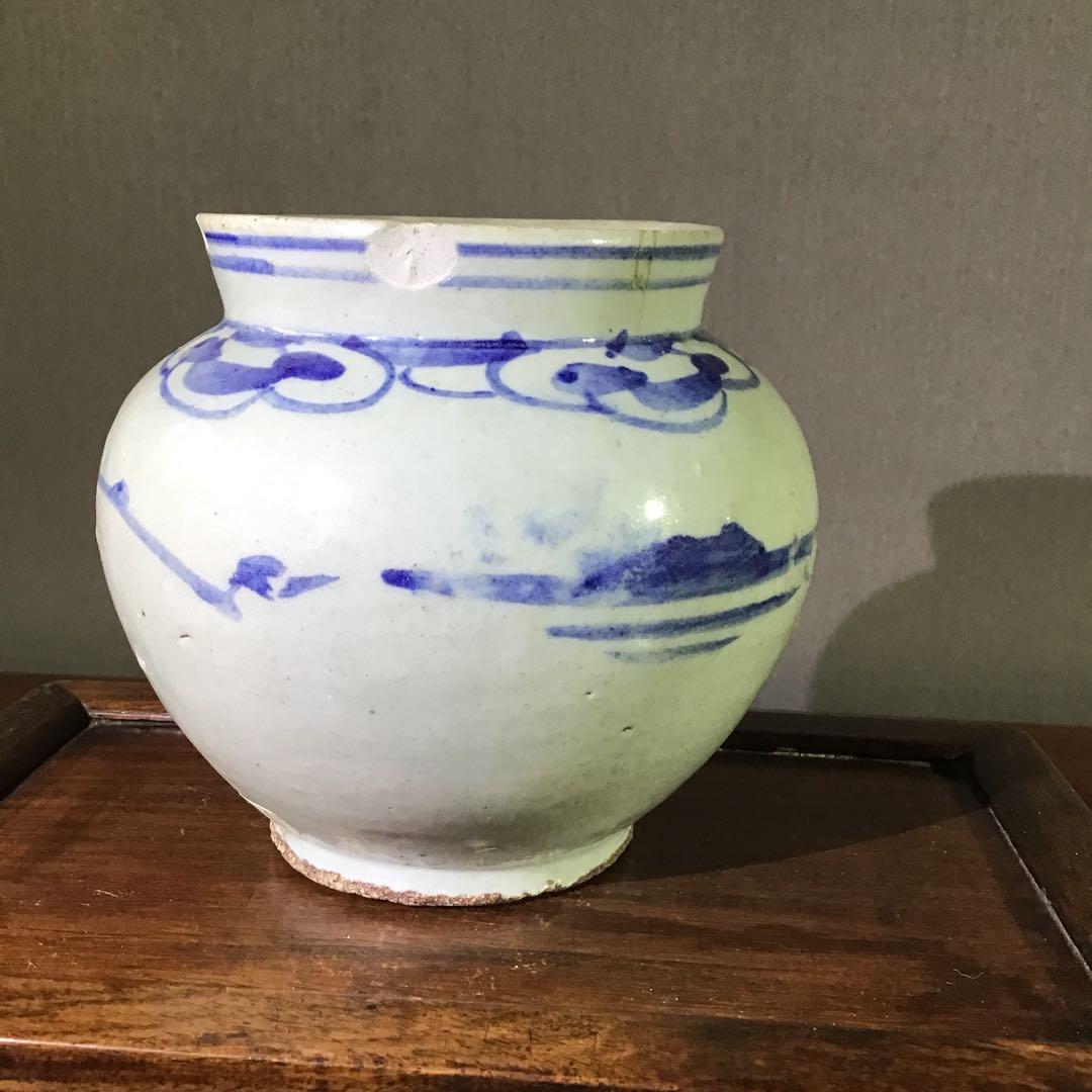 李朝　蓋付小壺