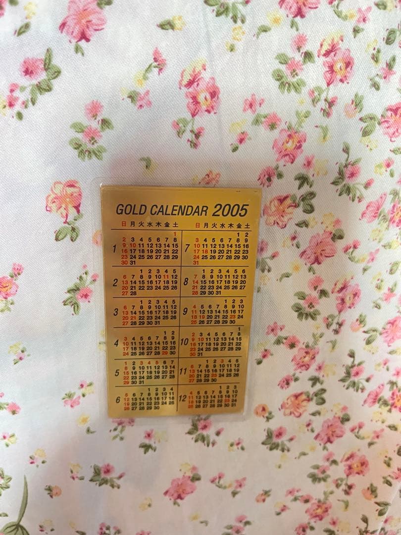 2007年 金箔カレンダー 鶏とイノシシ