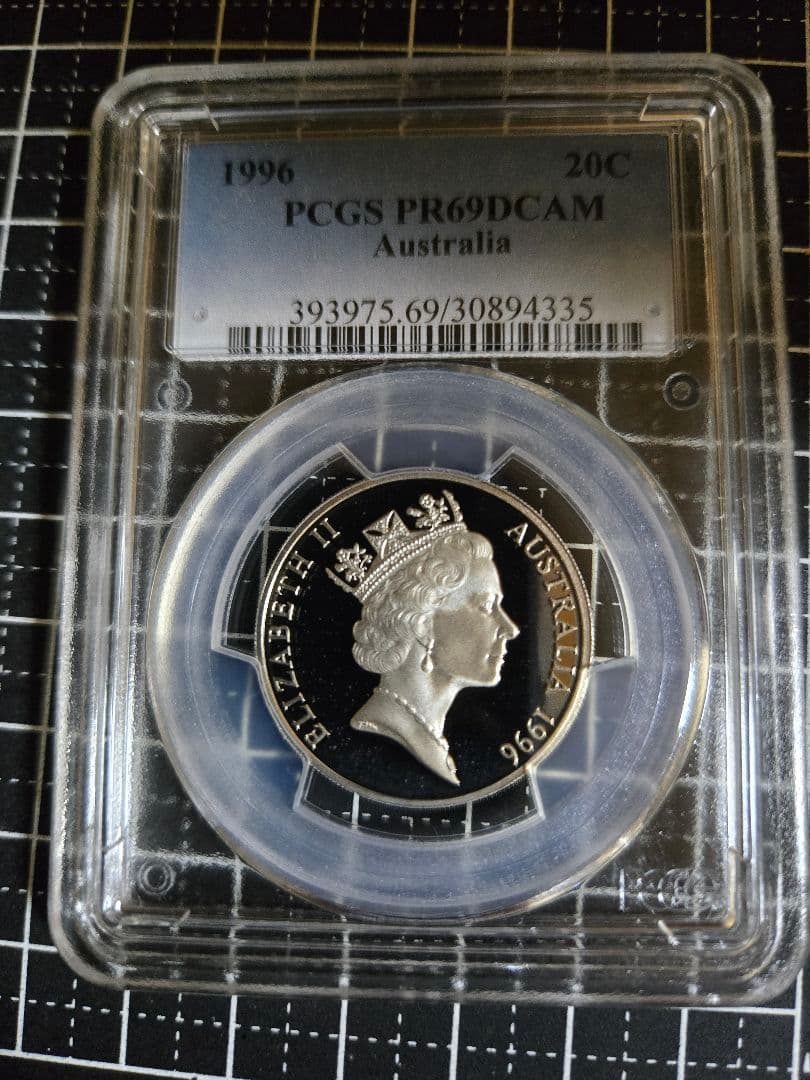 1996年 オーストラリア 20セント 硬貨 PCGS PR69 DCAM