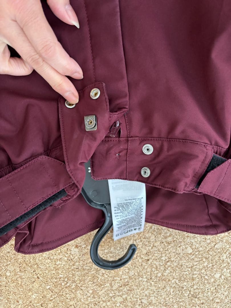 ミズノ バーガンディ スキーウェア上下