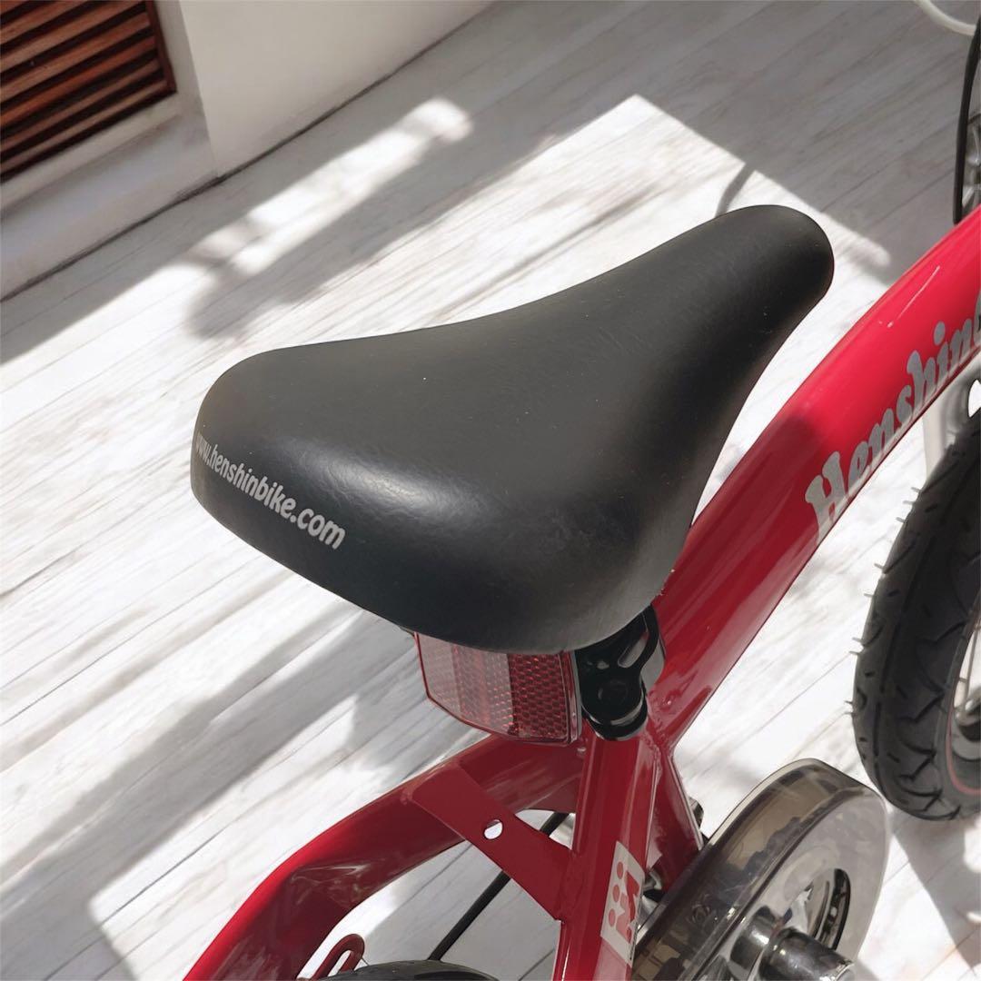 良品✨へんしんバイク 12インチ 自転車 キックバイク 赤