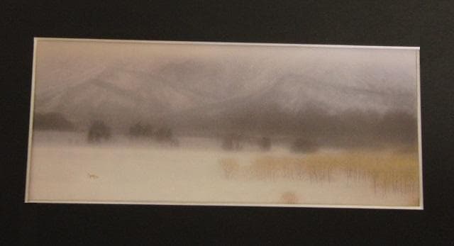 白井進、【白幻】、希少な額装用画集より、新品額装付、状態良好