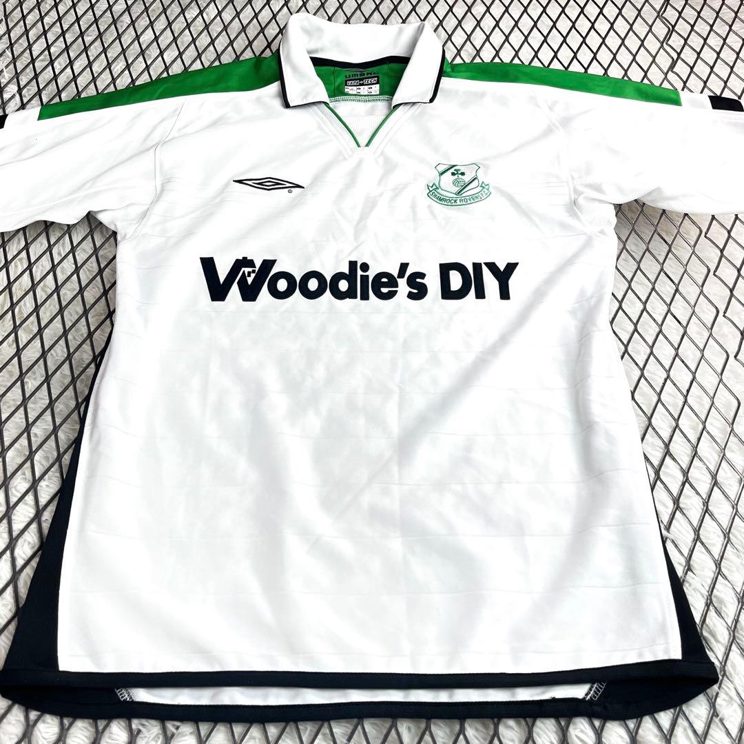 希少　UMBRO　03/04シャムロック・ローバーズ　Away S/S