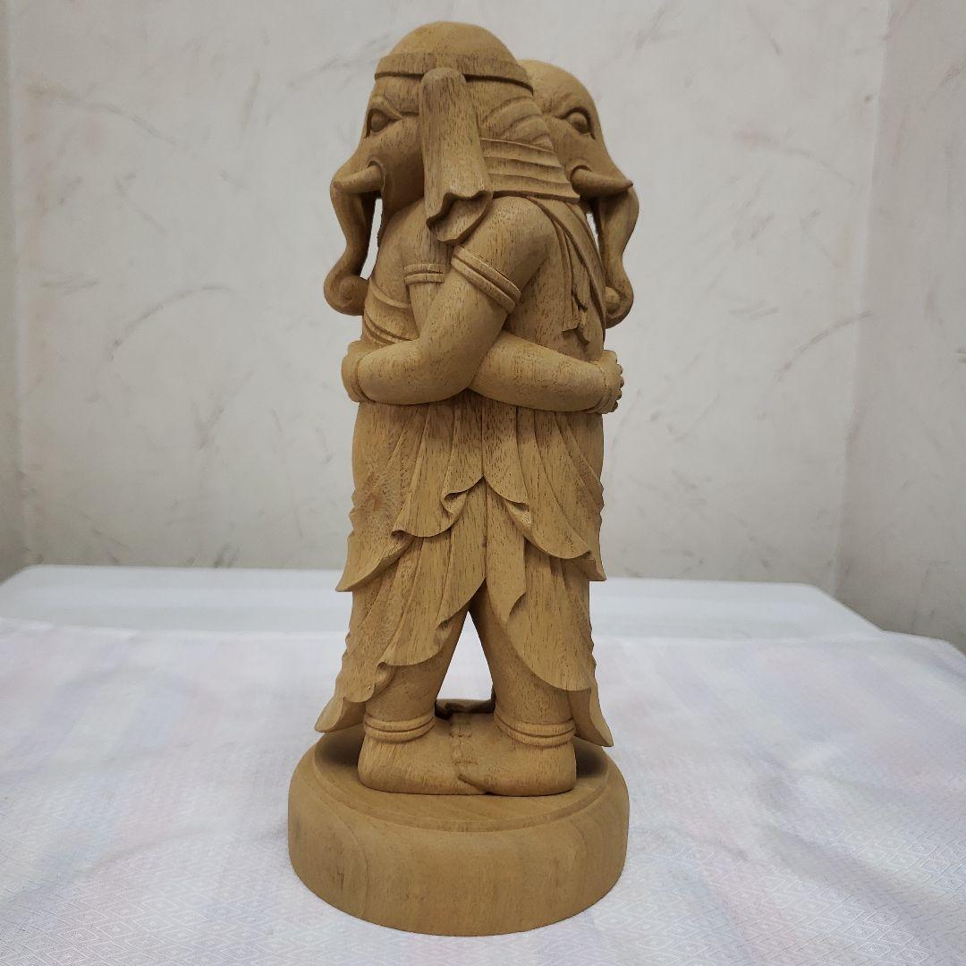 Ｂフライデー蔵出し特価希少愛の仏像香木 歓喜天6寸立大聖歓喜天象鼻天、ガネーシャ