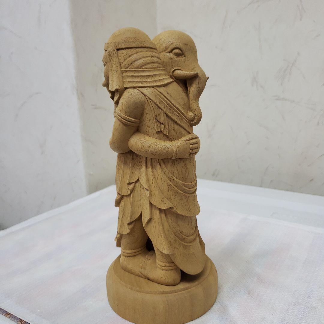 Ｂフライデー蔵出し特価希少愛の仏像香木 歓喜天6寸立大聖歓喜天象鼻天、ガネーシャ