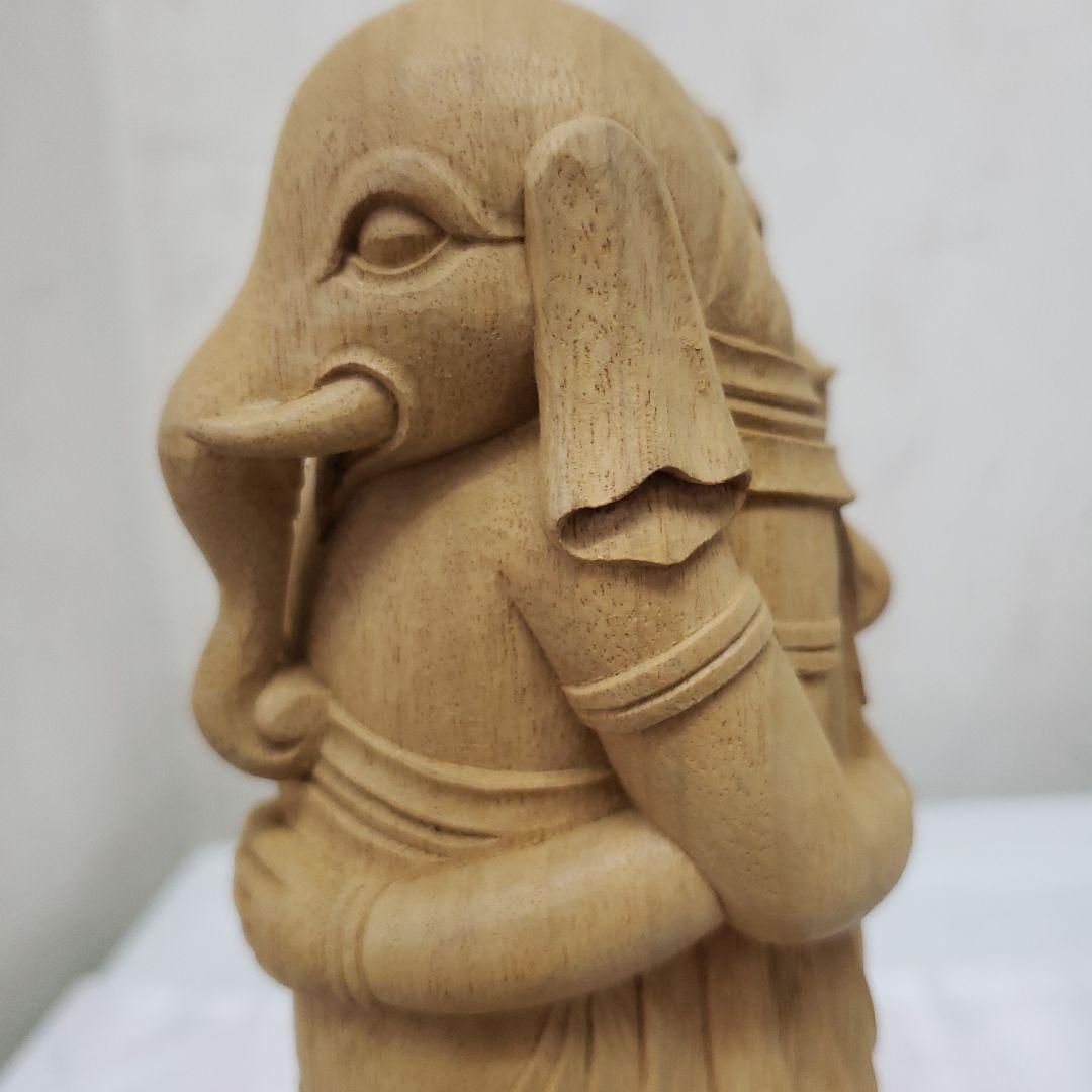 Ｂフライデー蔵出し特価希少愛の仏像香木 歓喜天6寸立大聖歓喜天象鼻天、ガネーシャ