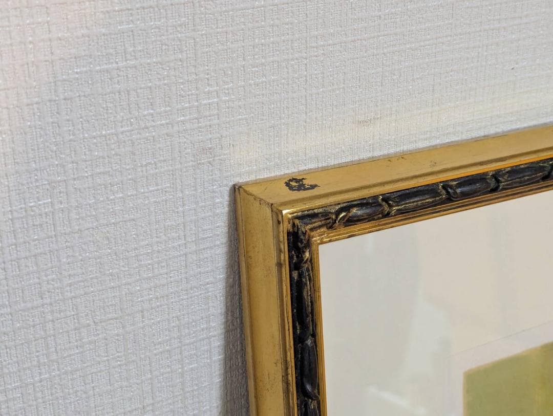 【真作】版画　柳沢淑郎　リトグラフ　扇を持つ少女　上品な色彩と表情美　X80