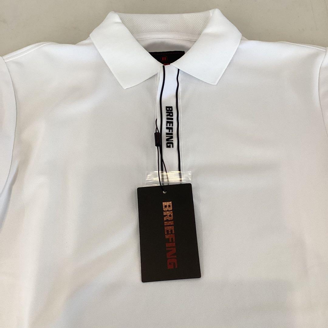 新品　BRIEFING MEN’S MINI LOGO POLO ホワイトS