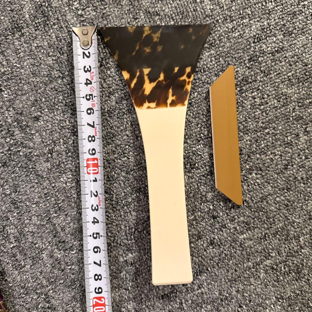 三味線バチ 花柄布地ケース付き