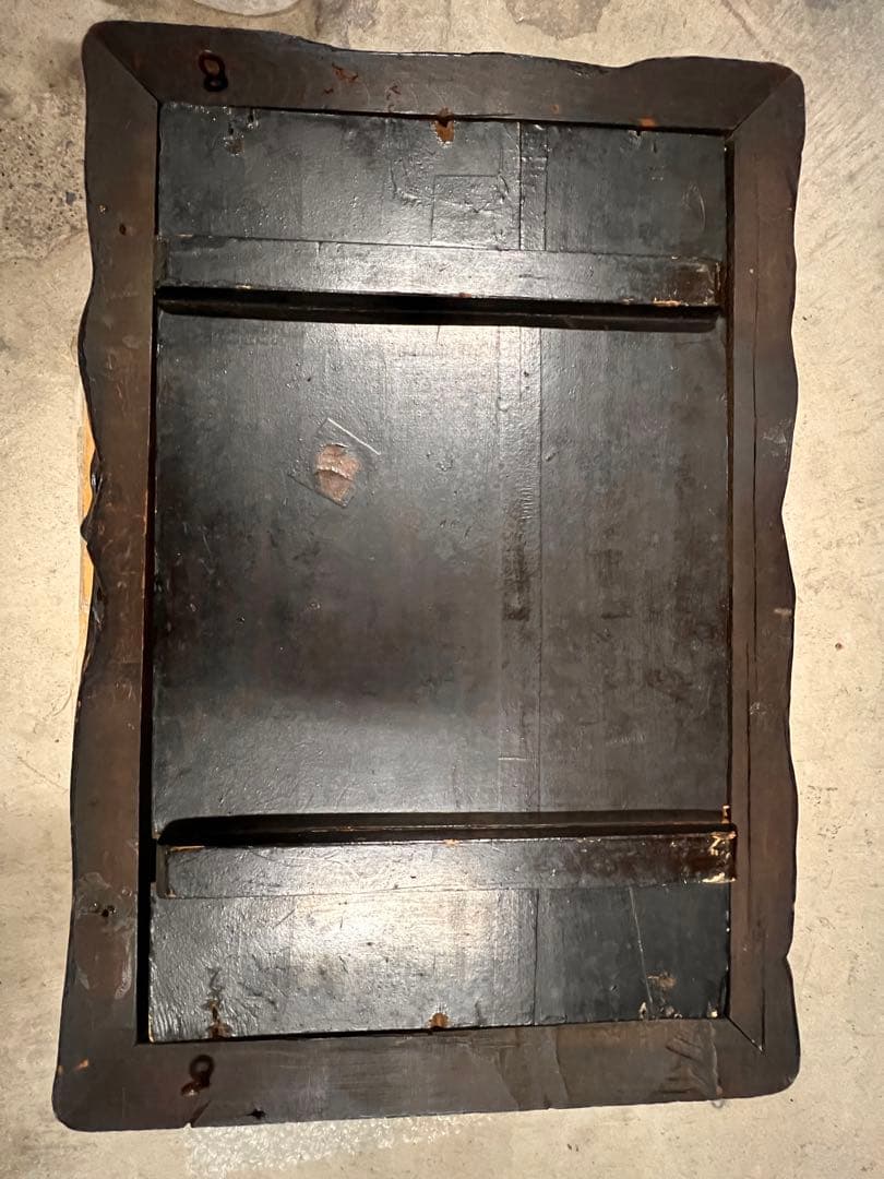 芝山象嵌、天然素材 漆器トレイ 金箔装飾