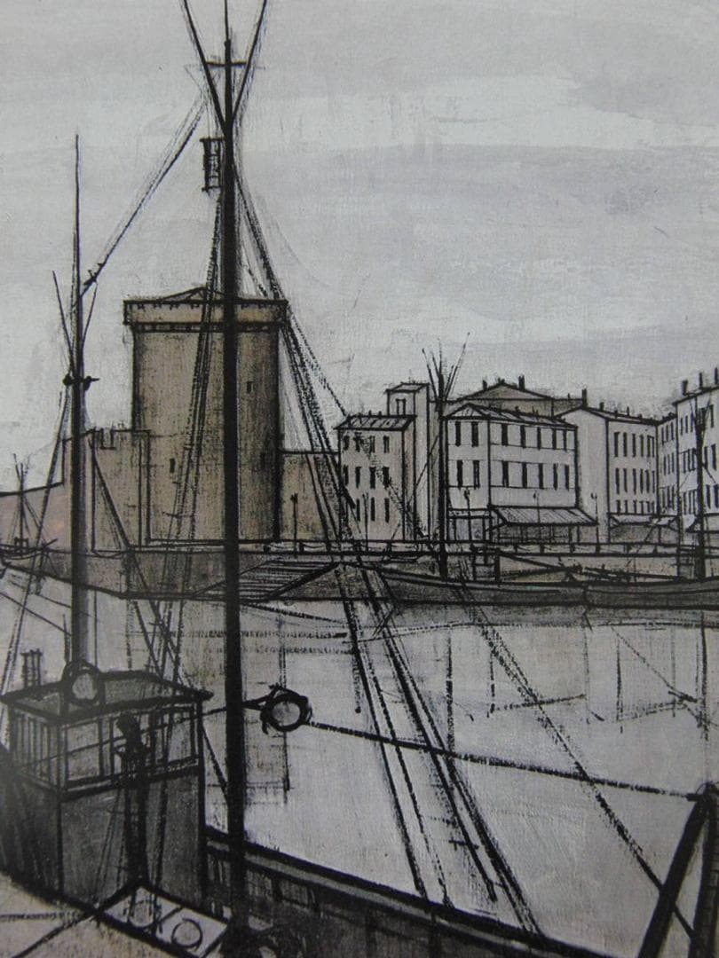 ベルナール・ビュッフェ、「Le port de La Rochelle」