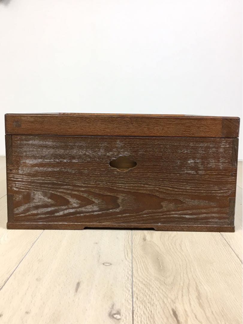 S148桑製置炉 炉縁付 茶道具