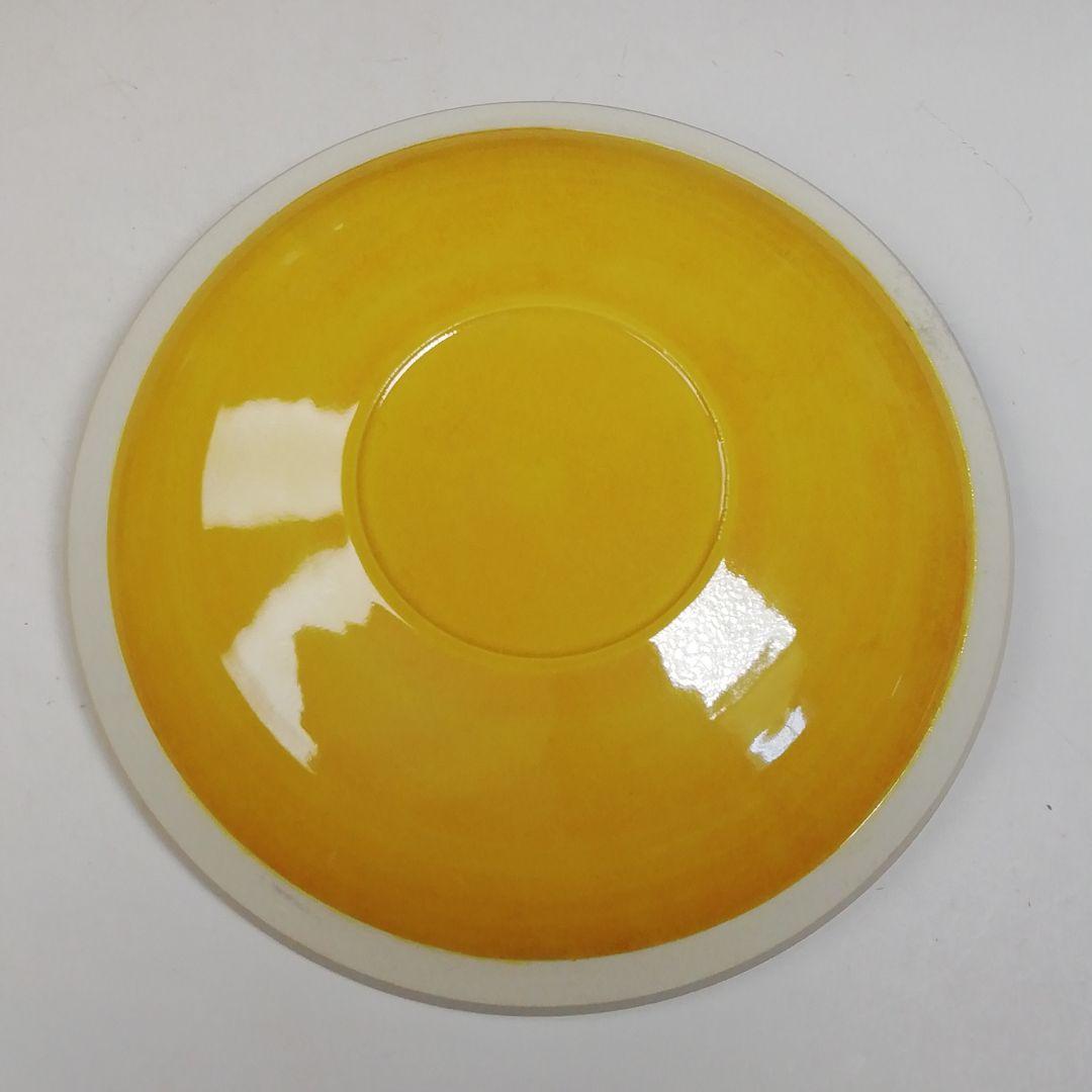 Ｔ９７１　皆具　『黄交趾釉　竹文』『平安　橋本城岳 造』　共箱　茶道具