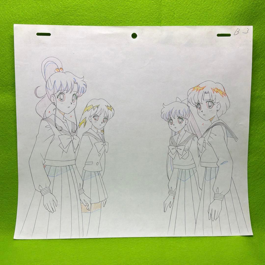 ラ*ー様 美少女戦士セーラームーン セル画 制服5人