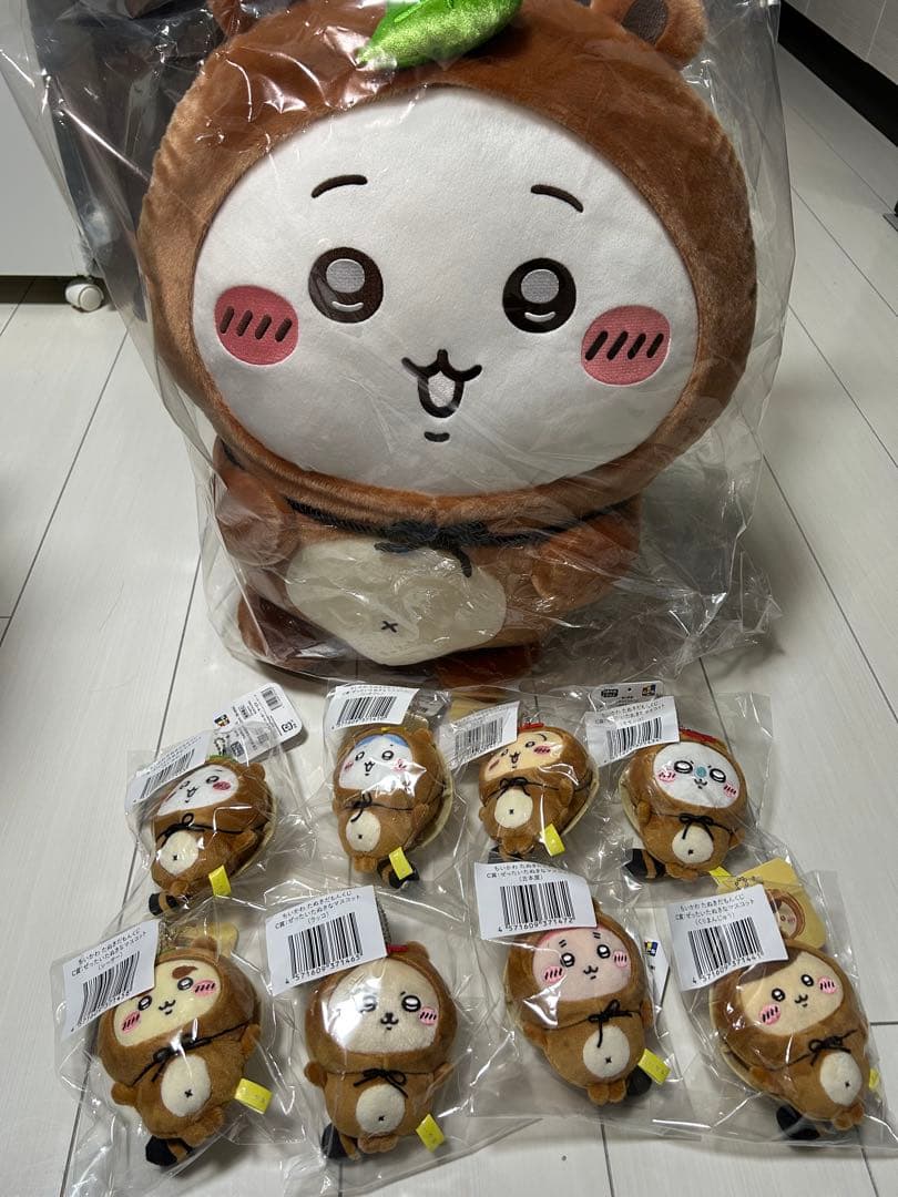 ちいかわたぬきだもんくじ　A賞ちいかわ　C賞コンプリート