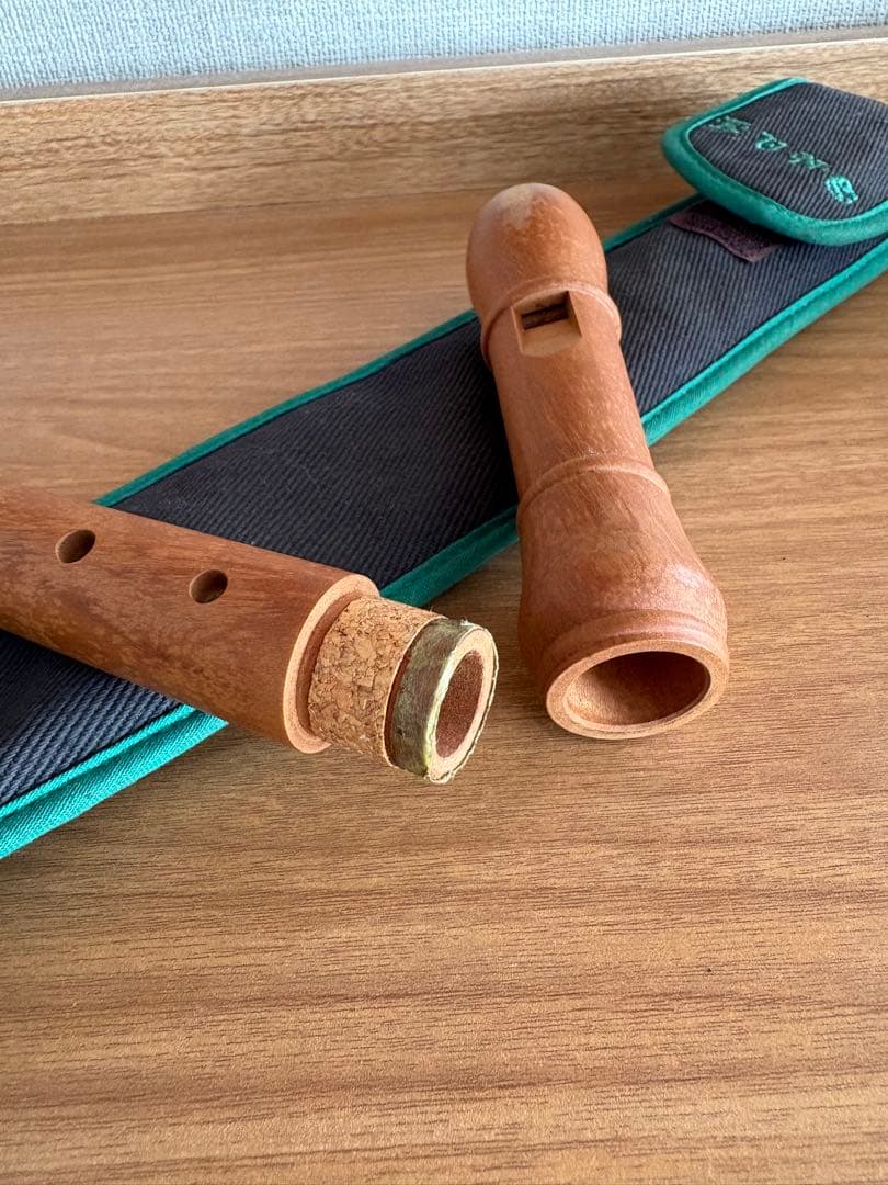 KUNG 木製リコーダー ケース付き