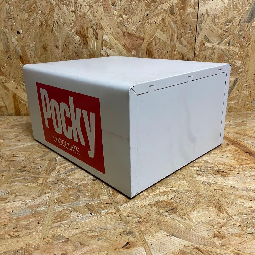 グリコ ポッキー 店舗用ディスプレイ 3段収納ケース　スチール什器 Pocky