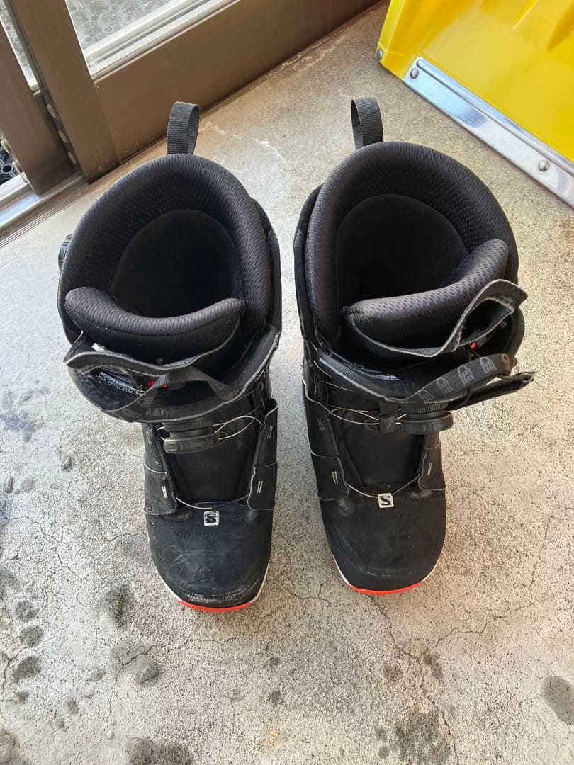 Salomon 男性用スノーボードブーツ 黒/赤