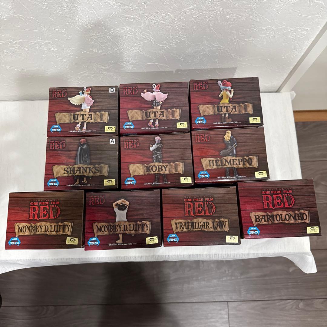 ONE PIECE フィギュアFILM REDセット 10種