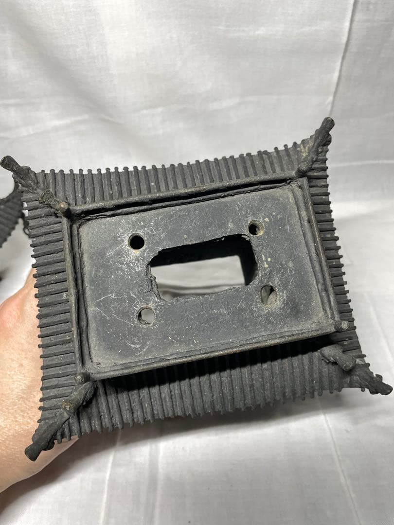 置物。古典樓閣。鑄銅。昭和初期。