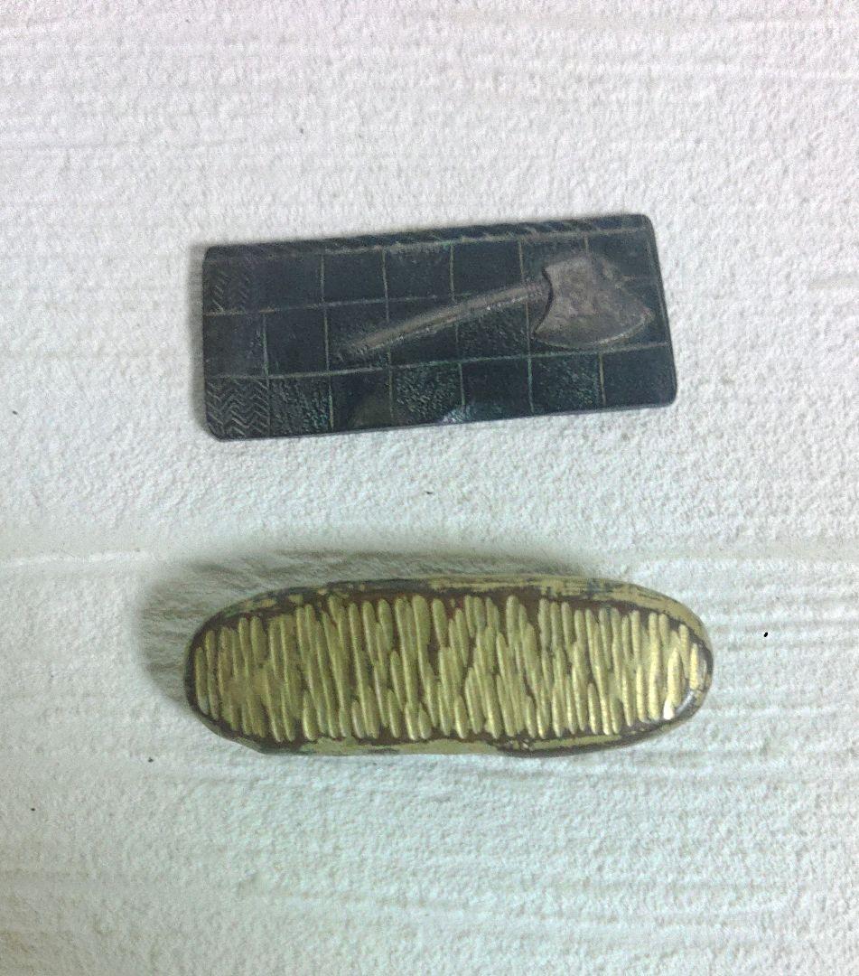 目貫　煙草入れ金具　前金具　帯留　カフス　刀装具　煙草入れ　まとめて　オ10