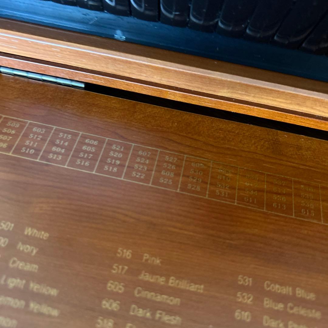 美品PS水彩色鉛筆99本セット 木製ケース付き 伊東屋ITOYA