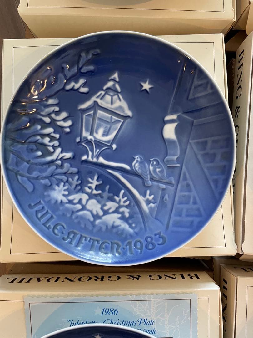 Bing & Grøndahl クリスマスプレート 1980年代 10枚セット