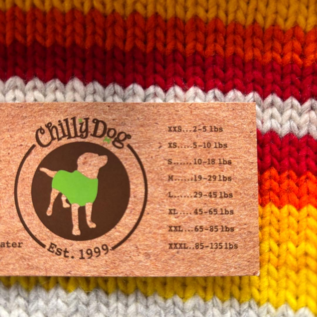 Chilly Dog ハンドメイド　ウール100%ニット　M