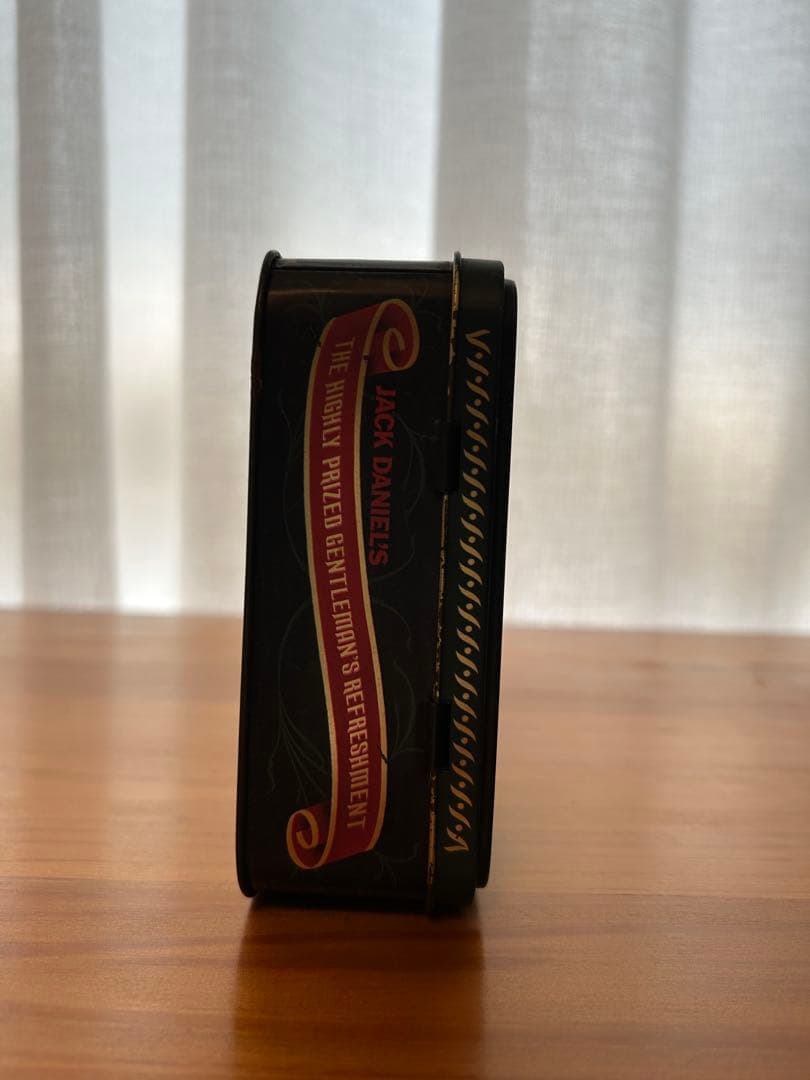 【古酒】ジャックダニエル ブリキ缶ケース、旧ボトル×2本