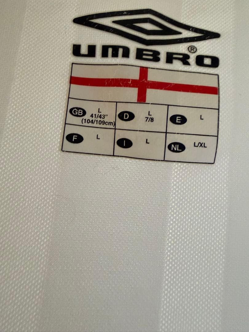 希少 Umbro イングランド代表 シャツ ホワイト
