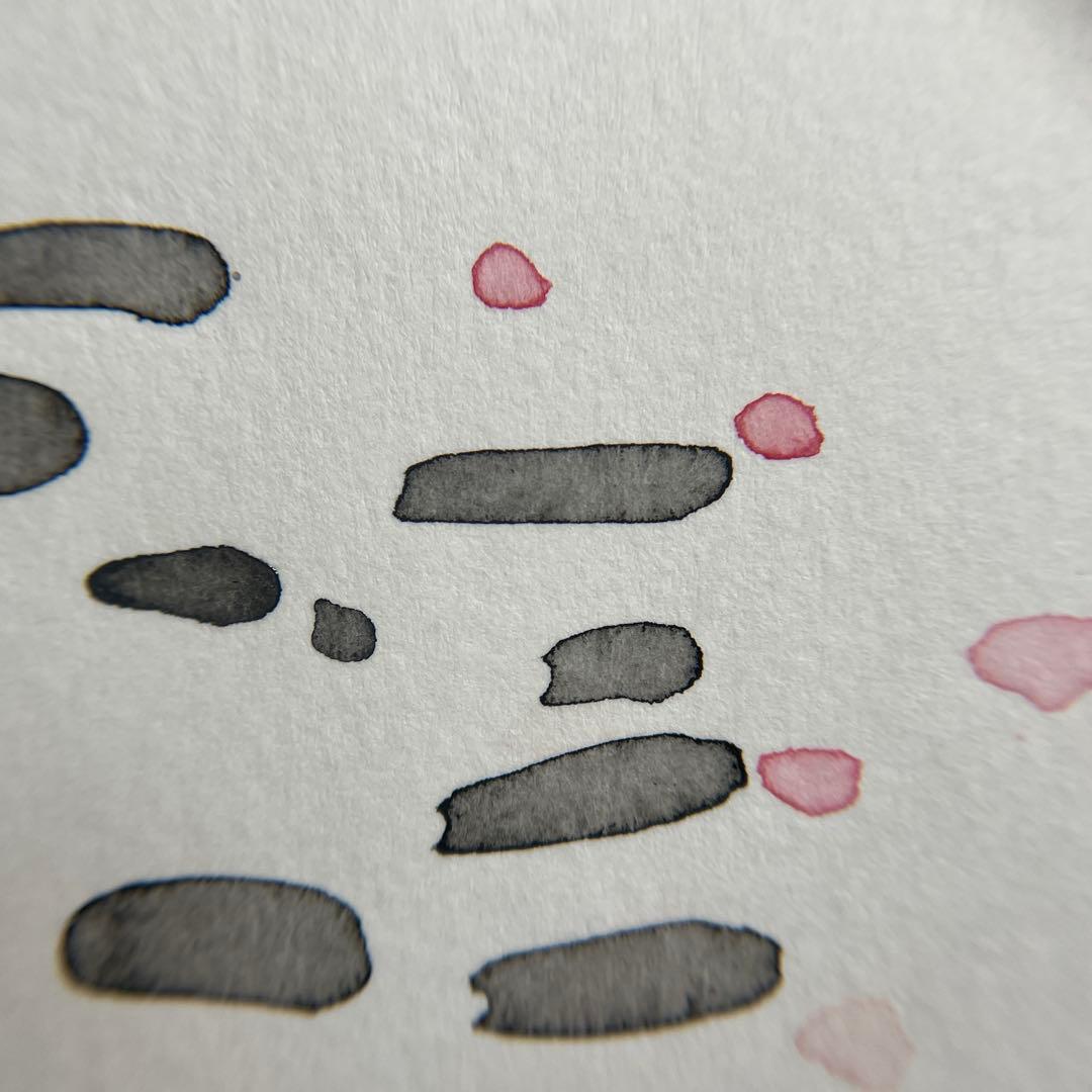 【和モダン】墨と水彩『こい』原画｜14×18.2cm｜静かな余白の絵