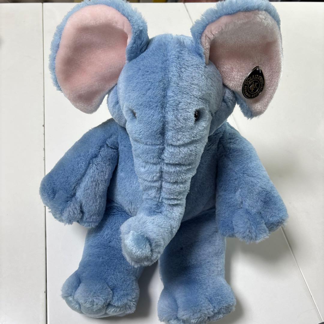 ブルーエレファント パペット ぬいぐるみ 24K プレイトーキン レア