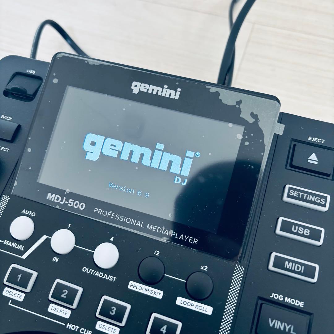 Gemini MDJ-500 プロ用DJプレーヤー 美品 USB対応 波形表示