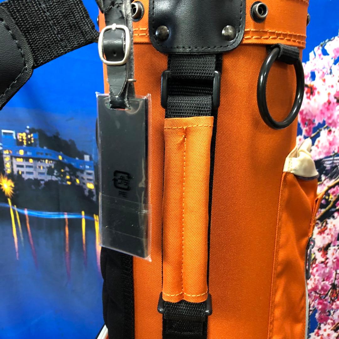 寶BV-1125 PRGR プロギア スタンド式 キャディバッグ オレンジ 美品