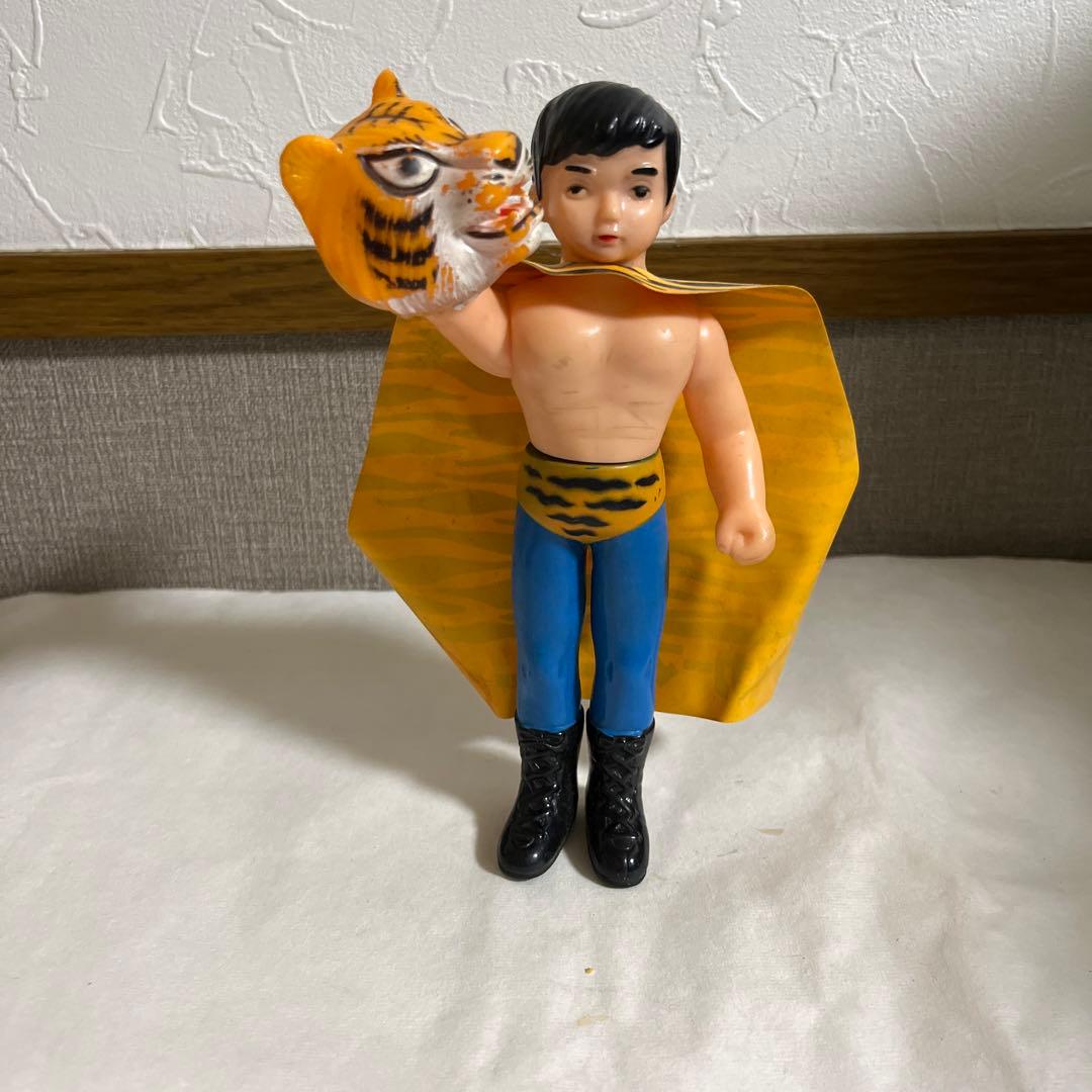⚠️激レア　タイガーマスク　ミドルサイズ　面取れ　中嶋製作所　当時物