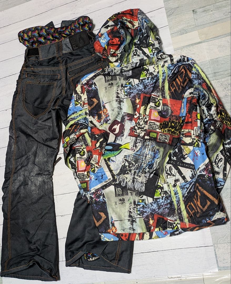 美品 FUEL メンズスノボードスノボースキーウェア サイズM