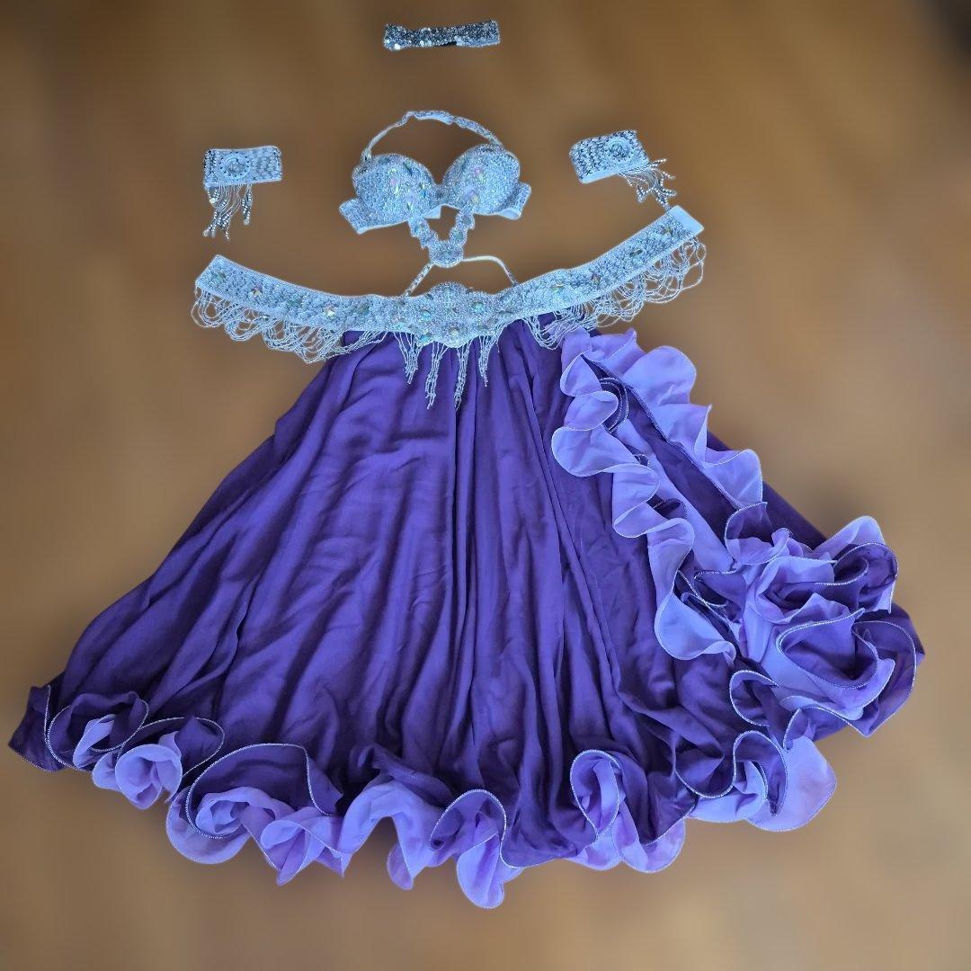 紫色ベリーダンスセットアップ