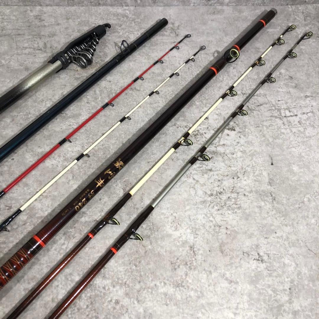 美品 船竿 釣り竿 ロッド 3本 セット SANWA TOPIC 鱗宝舟 振出