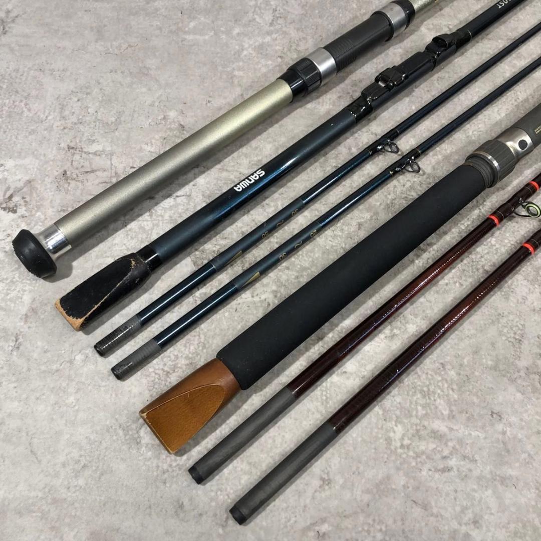 美品 船竿 釣り竿 ロッド 3本 セット SANWA TOPIC 鱗宝舟 振出
