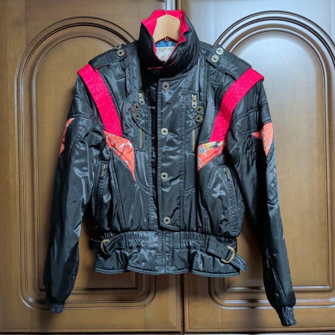 【WINDEX・ウインデックス】スキーウェア ブラック✕レッド ２点セット