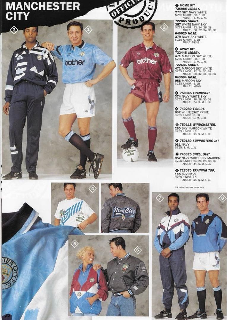 ウェア 1990s umbro Manchester city training top