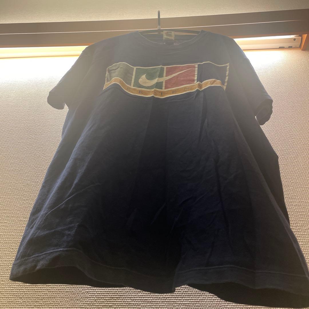 NIKE ナイキ　テニスTシャツ　白タグ90s００s日本製入手困難　XLサイズ