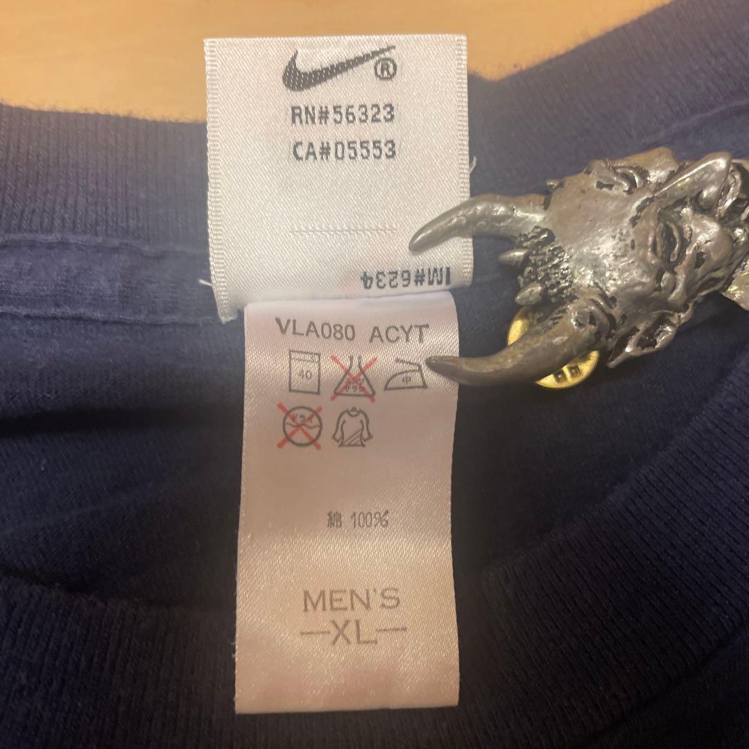 NIKE ナイキ　テニスTシャツ　白タグ90s００s日本製入手困難　XLサイズ