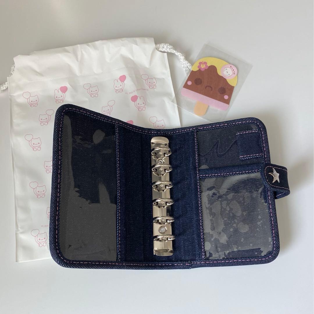 【新品】MERING メリング シール帳デニムバインダー　Strawberry