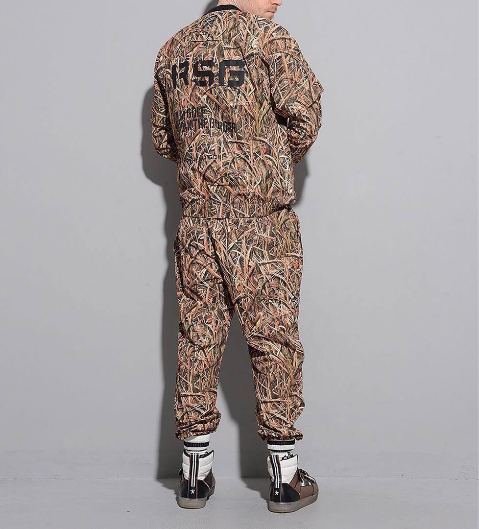 ラッセルノ 2WAY プルオーバー ブルゾン パンツ カモ セットアップ L上下