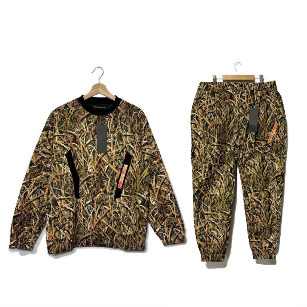 ラッセルノ 2WAY プルオーバー ブルゾン パンツ カモ セットアップ L上下