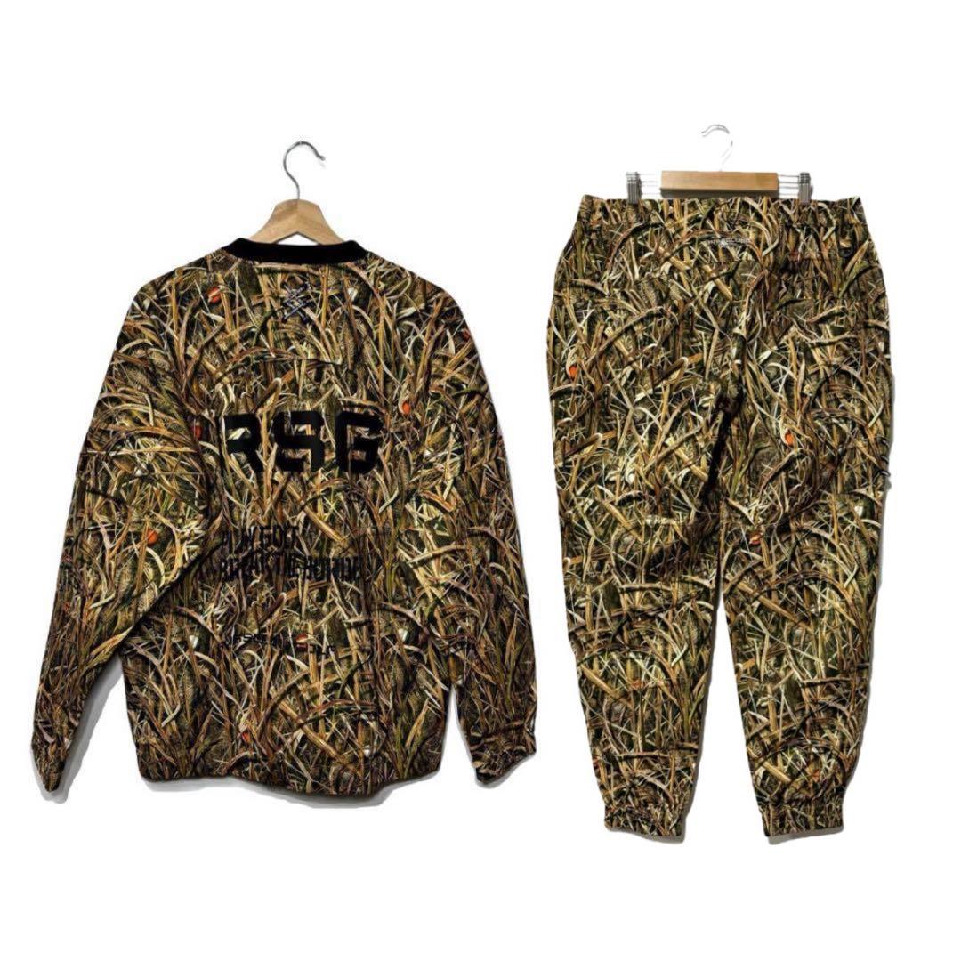 ラッセルノ 2WAY プルオーバー ブルゾン パンツ カモ セットアップ L上下