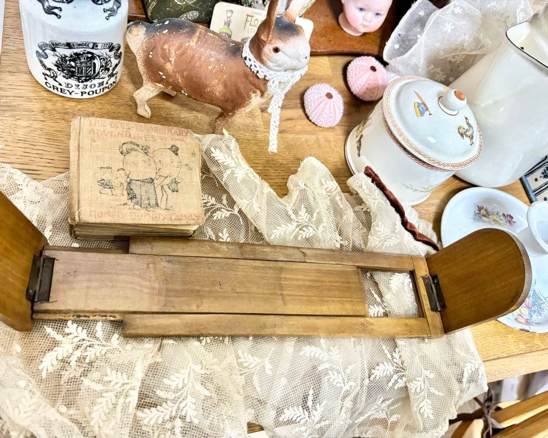 アンティーク　ミニチュア本棚　豆本用本棚