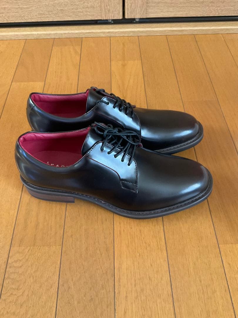 新品 未使用 パーリーゲイツ ゴルフシューズ 革靴 ブラック 26.5