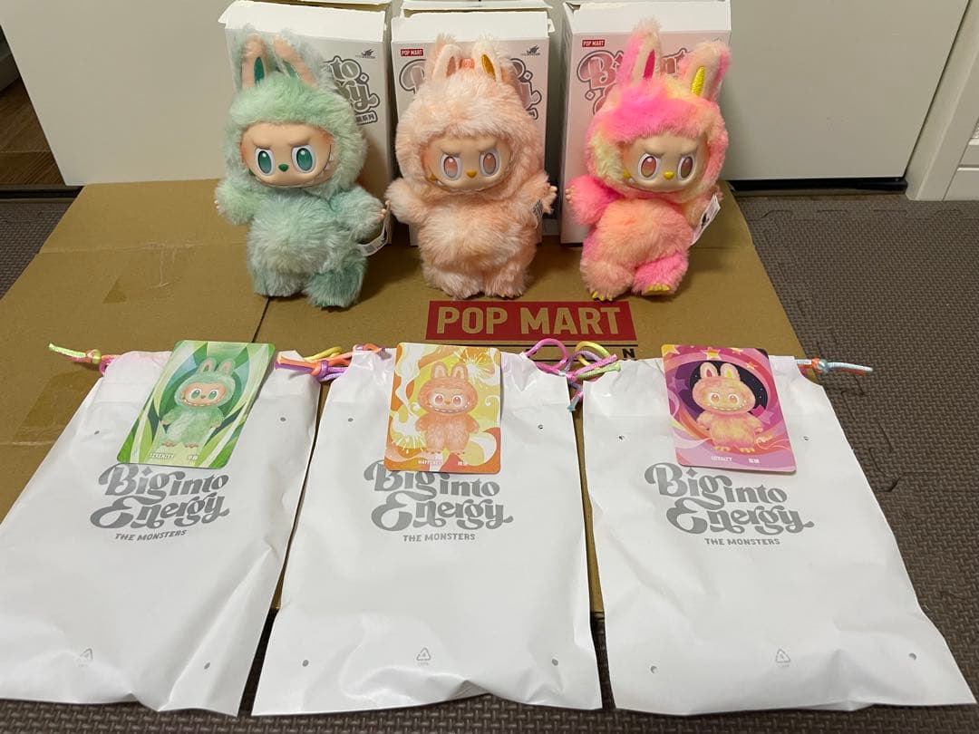 正規品 POPMART ラブブ LABUBU 3体セット
